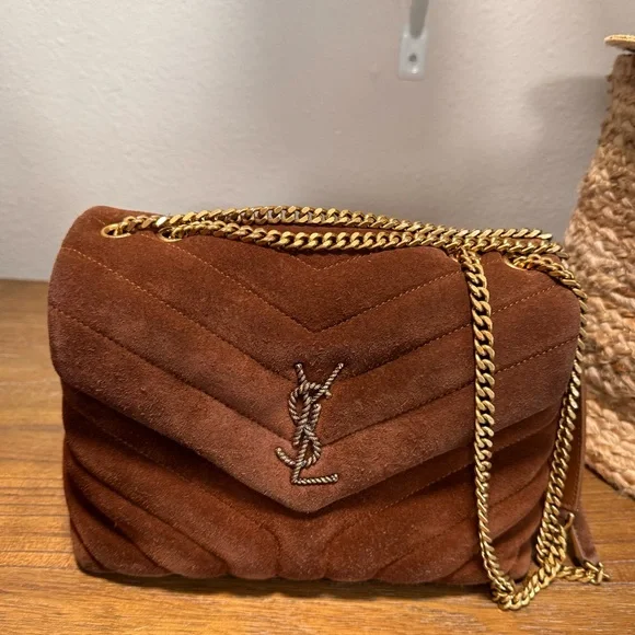 Yves Saint Laurent Bags Ysl Loulou Bag In Brown Suede Poshmark